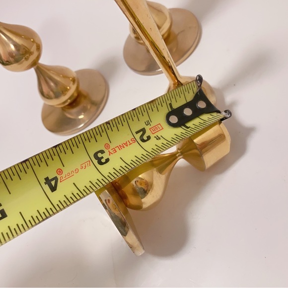 Danish Modern 24-Carat Gold Plated Candlesticks by Hugo Asmussen 1960s Set of 4 - Picture 7 of 12